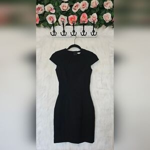 H&M Classic Black Cap Sleeve Mini Dress